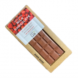 CZEKOLADA MLECZNA BEZ CUKRU Z TRUSKAWKAMI 90G