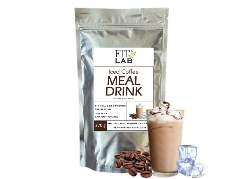 Meal Drink z Kolagenem 270g Kawa Mrożona