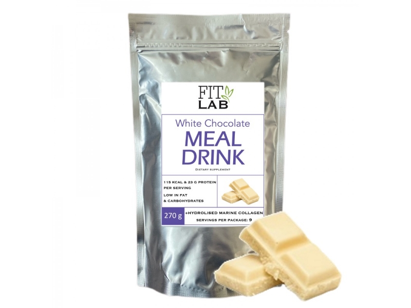 Meal Drink z Kolagenem 270g Biała Czekolada