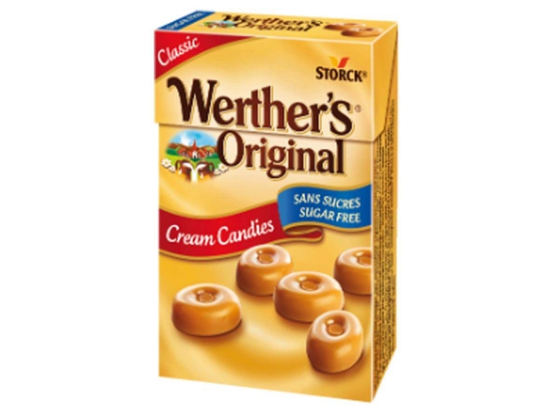 Werther's Original Cukierki mleczne bez cukru o smaku śmietankowym 42 g