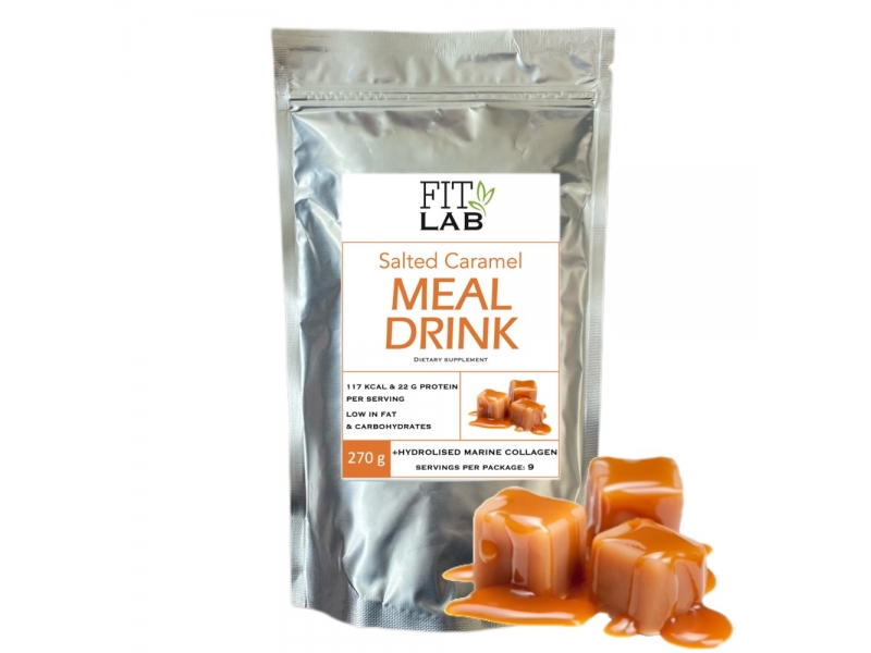Meal Drink z Kolagenem 270g Słony Karmel