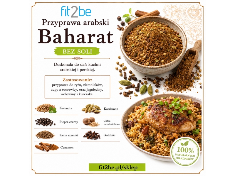 Przyprawa arabski Baharat BEZ SOLI 40g