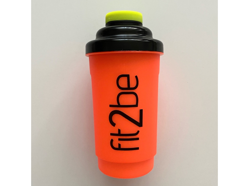 Shaker Fit2Be 600 ml Pomarańczowy